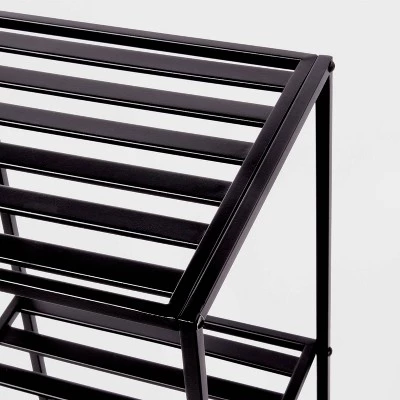 Tall Bath Storage Tower Black Metal - Brightroom™ 4 Tall Bath Storage Tower Black Metal - Brightroom™ - Image 2