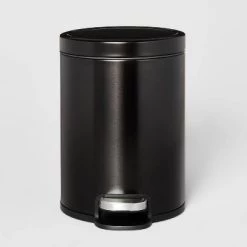 5L Round Step Trash Can - Brightroom™ Black -Brightroom Decor Store GUEST 0fd4ec9b 2ab8 4464 a972 6c6f3d0a3fef