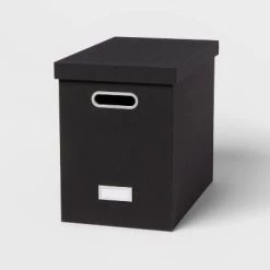 Canvas Hanging File Organizer with Lid - Brightroom™ Black -Brightroom Decor Store GUEST 1d10b2c8 fa72 4eb5 95a2 73a96e85842a