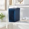 13"x6"x10" Plastic Hanging File Crate with Lid Shadow Blue - Brightroom™