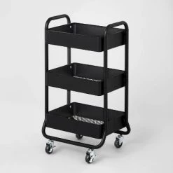 3 Tier Metal Utility Cart - Brightroom™ Black 11 3 Tier Metal Utility Cart - Brightroom™ Black -Brightroom Decor Store GUEST 22276990 d580 4374 ad13 07604bb70246