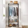 Two Shelf Wardrobe Black Metal with Natural Wood - Brightroom™ 1 Two Shelf Wardrobe Black Metal with Natural Wood - Brightroom™ -Brightroom Decor Store GUEST 28e3e938 c2d2 4f47 9d84 5f678a1c3e75