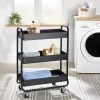 Wide Metal Utility Cart Black - Brightroom™ -Brightroom Decor Store GUEST 2cb3f13a 558f 410f 9d4b 88e4b757918a