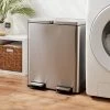60L Stainless Steel Step Trash and Recycle Can - Brightroom™ -Brightroom Decor Store GUEST 30128205 1454 4957 900a b3a6ece06c4f