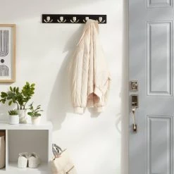 Modern Octopus 5 Rail Nickel Hooks Black - Brightroom™