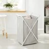 Folding X-Frame Hamper Matte White - Brightroom™ -Brightroom Decor Store GUEST 4afea04a 44df 4b09 9eea 93b3d6d9e19c