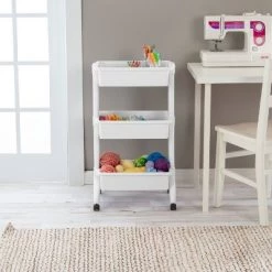 3 Tier Utility Cart White - Brightroom™ -Brightroom Decor Store GUEST 58a6fe17 e920 44c4 94c3 36297e04c98c