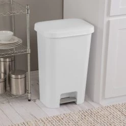 11.9gal Step Trash Can White - Brightroom™ -Brightroom Decor Store GUEST 5dee0420 37b4 4411 81e8 3669bef6142c