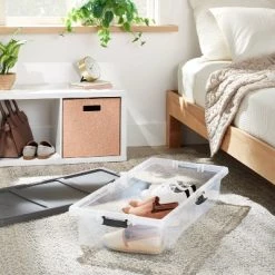 Underbed Latching Clear Storage Box - Brightroom™