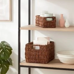 Woven Banana Bark Media Bin - Brightroom™