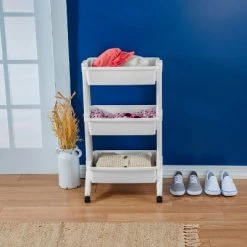 3 Tier Utility Cart White - Brightroom™ -Brightroom Decor Store GUEST 69c19986 15bb 4ed3 8177 5f0091d0f797