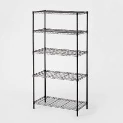 5 Tier Wire Shelving - Brightroom™ Black -Brightroom Decor Store GUEST 6a08bdc5 9b64 40e3 9cef 16bd1c7b405a