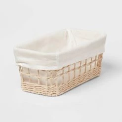 Tapered Woven Basket with Liner - Brightroom™ -Brightroom Decor Store GUEST 70e0a027 555f 4b93 8ec7 dfe36078892c