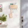 Mixed Material Mail Holder Matte White Hooks on Light Wood - Brightroom™ -Brightroom Decor Store GUEST 7315daf8 0c1f 40ea 9330 fcd5c29447fb