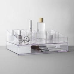 Bathroom Plastic Extra Large Cosmetic Organizer Clear - Brightroom™ -Brightroom Decor Store GUEST 7699a630 77d0 4c15 991b 3a57e72f815a