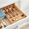 Bamboo 5 Compartment Flatware Drawer Organizer Brown - Brightroom™
