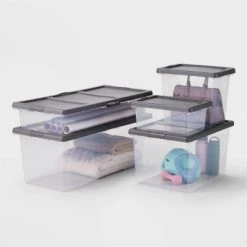Underbed Latching Clear Storage Box - Brightroom™ 7 Underbed Latching Clear Storage Box - Brightroom™ -Brightroom Decor Store GUEST 81f76bf2 97da 4025 ae1a 4f9cb7f683ac
