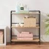 Folding 3 Shelf Black Metal with Natural Wood Shelves - Brightroom™ -Brightroom Decor Store GUEST 83759bf9 22db 43ca 81e3 4790c0e7a7c3