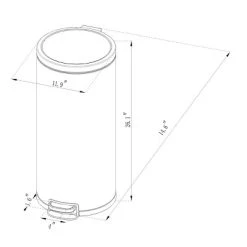 30L Round Step Trash Can - Brightroom™ Silver -Brightroom Decor Store GUEST 8d36cdc4 9362 4e81 a474 53869d98c8aa