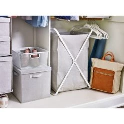 Folding X-Frame Hamper Matte White - Brightroom™ -Brightroom Decor Store GUEST 8fb31914 a6c0 47c8 8645 afc1516d8a52