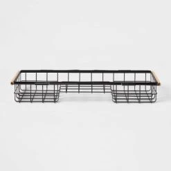 Metal Bathtub Caddy with Wood Handles - Brightroom™ Matte Black -Brightroom Decor Store GUEST 923e8486 a4a4 45b8 bab0 811c8f0563d3