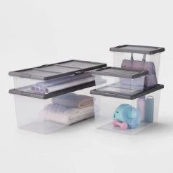 Extra Large Latching Clear Storage Box - Brightroom™ -Brightroom Decor Store GUEST 95cd7dba 53e8 4b51 a13d b6b9f52cbd56