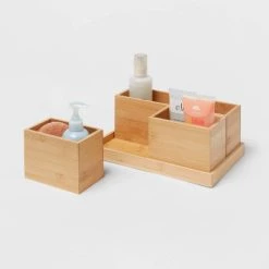 11.25" x 7" x 4.5" Modular Bamboo Vanity Organizer with Magnetic Strip - Brightroom™ -Brightroom Decor Store GUEST 98293bdb 3a57 4e34 9cc7 1a9571db3738