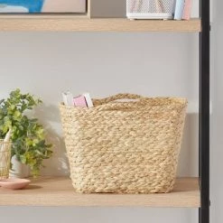 Square Braided Rafia Basket - Brightroom™ Natural
