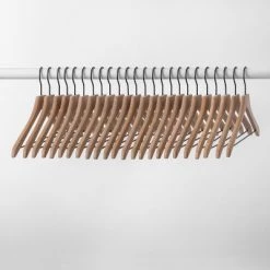 24pk Wood Suit Hangers - Brightroom™ Natural -Brightroom Decor Store GUEST b04afe43 ccc4 4366 af31 ed6cd4adf141