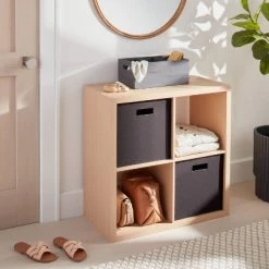 13" x 13" Fabric Bin - Brightroom™ Taupe