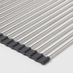 Over the Sink (Roll Away) Dish Drainer Silver - Brightroom™ -Brightroom Decor Store GUEST c319593c 83e3 4fce 9737 6b37e6c8f050