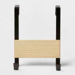 Small over the Door Hook with Wood 2 Hooks - Brightroom™ Brushed Nickel -Brightroom Decor Store GUEST c7e6bfc4 1d57 49e4 b829 3de3d370ad4b