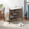 4 Tier Rolling Cubby Shoe Rack Gray - Brightroom™ -Brightroom Decor Store GUEST c84e632b bc1b 4b36 8081 bad0a49f3a0c