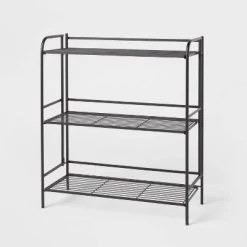 Folding 3 Shelves Black - Brightroom™ -Brightroom Decor Store GUEST ce208200 283a 4e2e b8fc a1dfb6696770