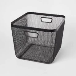 Metal Mesh Bin Black - Brightroom™ -Brightroom Decor Store GUEST d640c25d bff8 45e3 a149 de231318a7ca