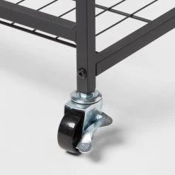 Storage Cart Black Metal with Natural Wood - Brightroom™ -Brightroom Decor Store GUEST d6e017f8 1209 40a7 b75c c9ffbe50b463