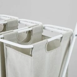 Rolling Triple Laundry Sorter with Hangbar - Brightroom™ -Brightroom Decor Store GUEST da0f1249 2da3 41ff 9033 f881722bf39c