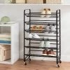 6 Tier Metal Rolling Shoe Rack - Brightroom™ -Brightroom Decor Store GUEST de520127 d3ea 45f8 b926 8a8e78af9405