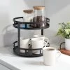 2-Tier Metal Lazy Susan Turntable Black - Brightroom™ -Brightroom Decor Store GUEST e1ecd1dd 09d0 4b96 8b0f 58a2ea452c0b