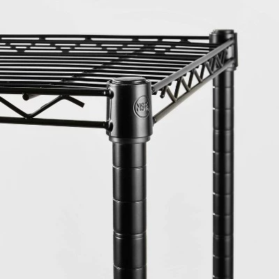 5 Tier Wide Wire Shelving - Brightroom™ Chrome 4 5 Tier Wide Wire Shelving - Brightroom™ Chrome - Image 2