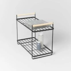 Wood Handle Tiered Vanity Organizer Black - Brightroom™ -Brightroom Decor Store GUEST ef9f504c 19ce 47b2 a3eb d9c7c36c8651