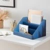 Large Desktop Organizer Shadow Blue - Brightroom™