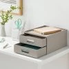 Canvas Desk Drawer Organizer - Brightroom™ Gray