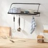 Metal Utility Shelf with Hooks Black - Brightroom™ -Brightroom Decor Store GUEST fda7f52d 1f18 40d5 be40 fb7c7055c23b