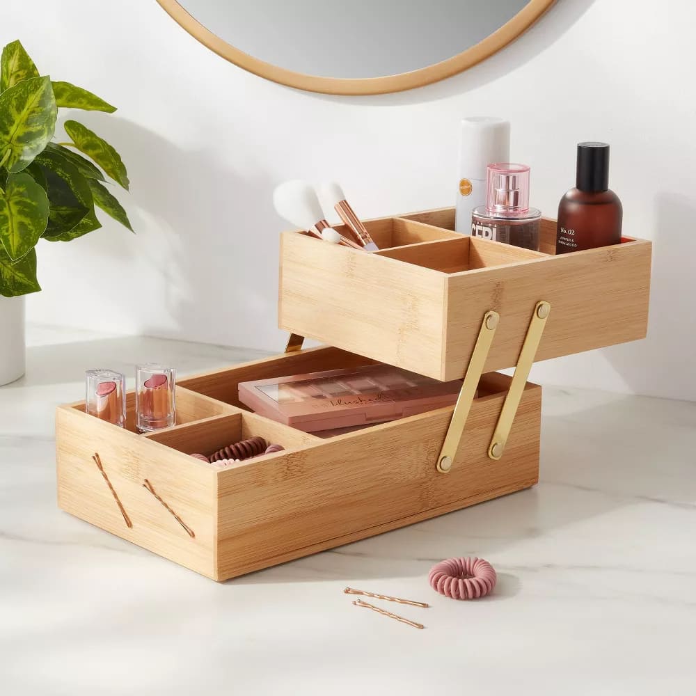 Brightroom Decor Store -Brightroom Decor Store wood makeup organizer